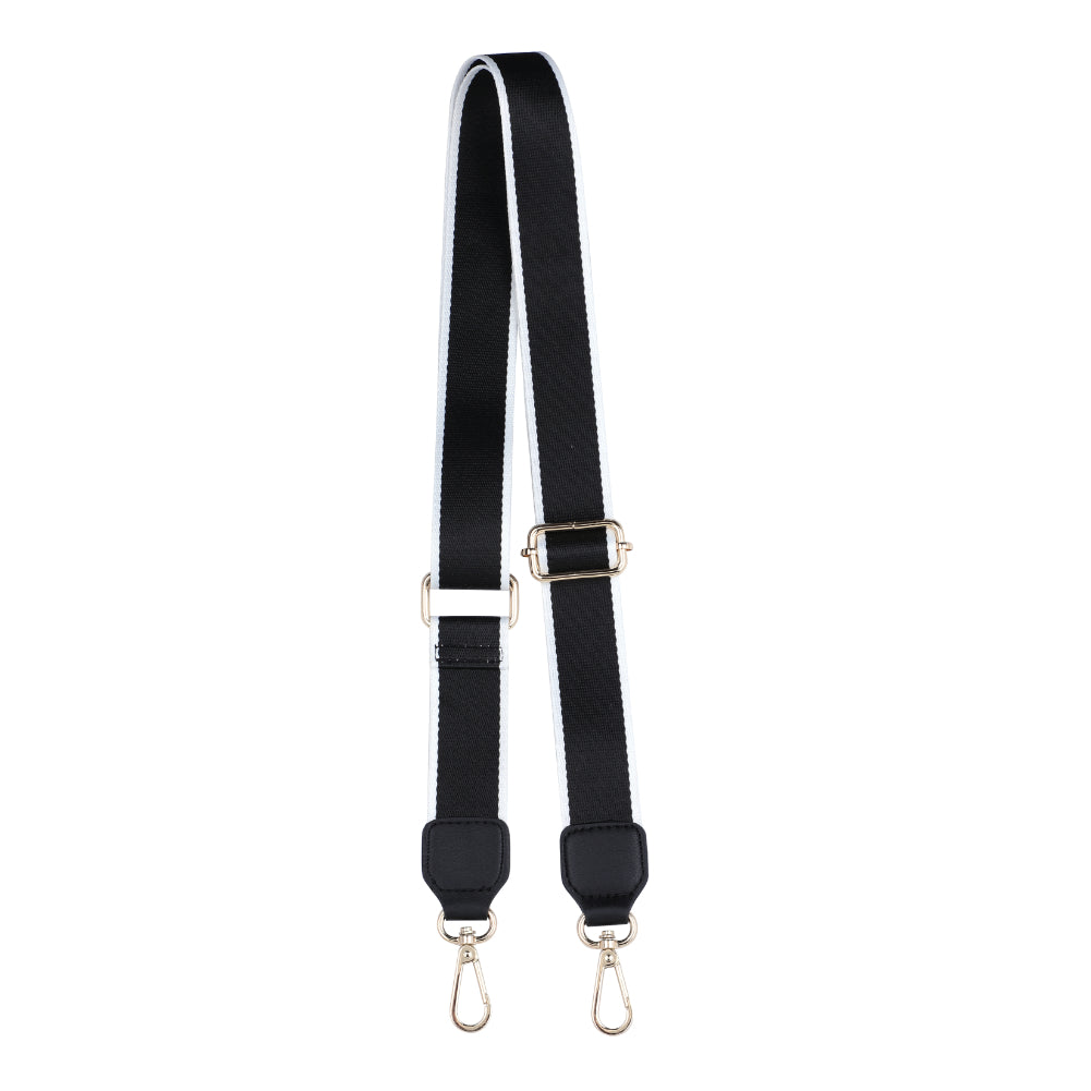Sol and Selene Adjustable Shoulder Crossbody Strap Shoulder Strap 841764106221 View 7 | Black White