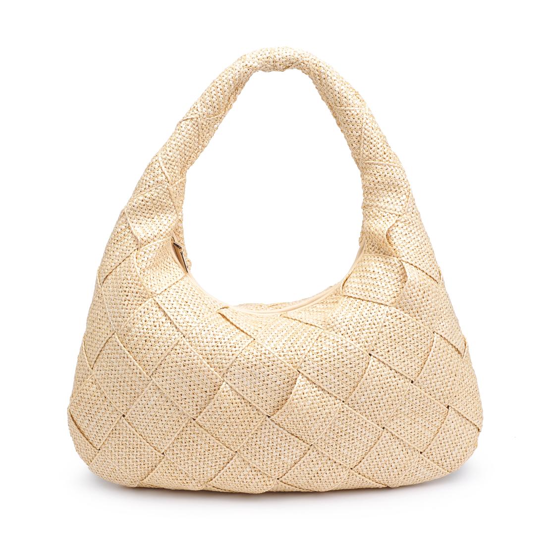 Product Image of Sol and Selene Dare to Dream - Large Woven Straw Hobo 841764111652 View 5 | Cream
