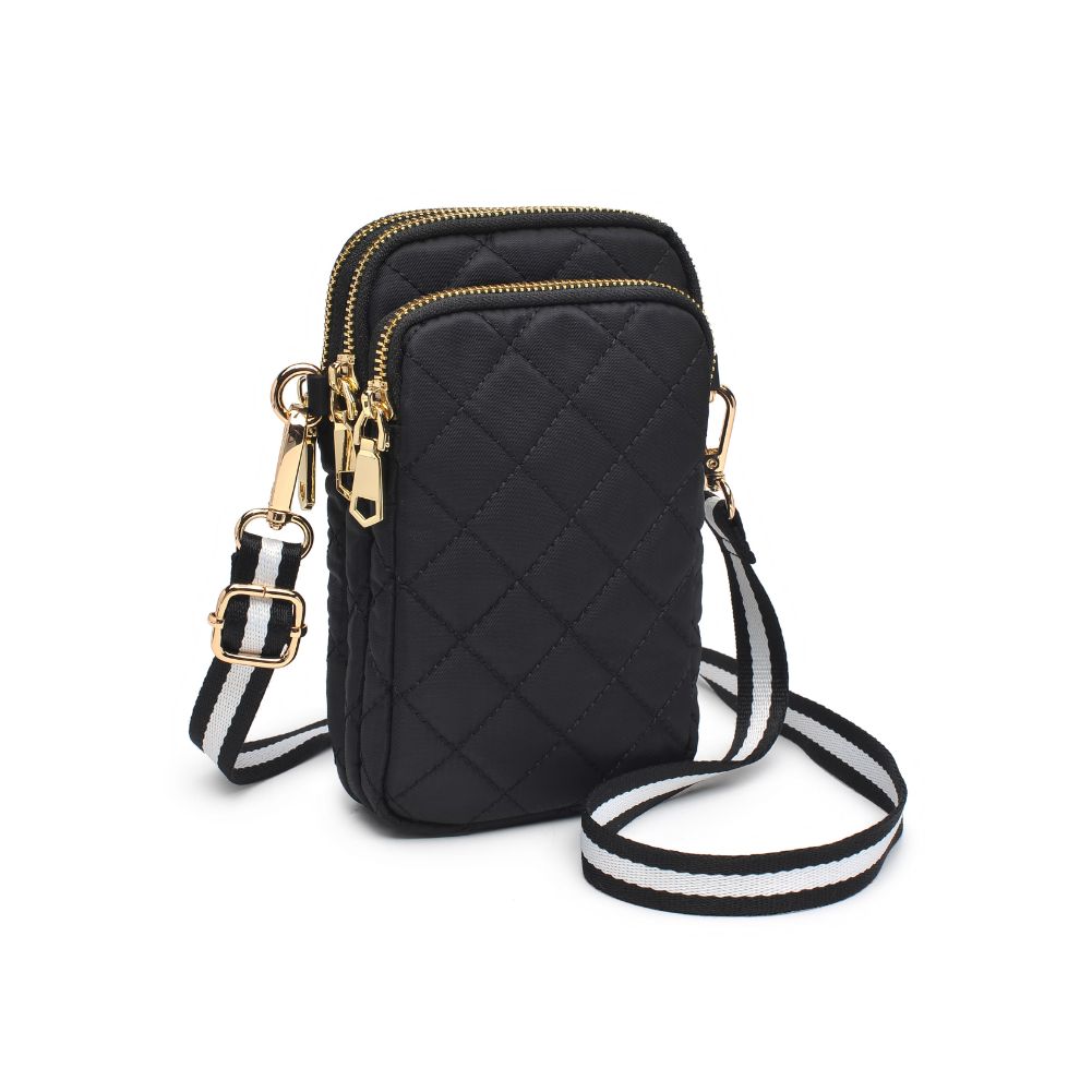 Woman wearing Black Sol and Selene Divide & Conquer - Quilted Crossbody 841764107440 View 6 | Black