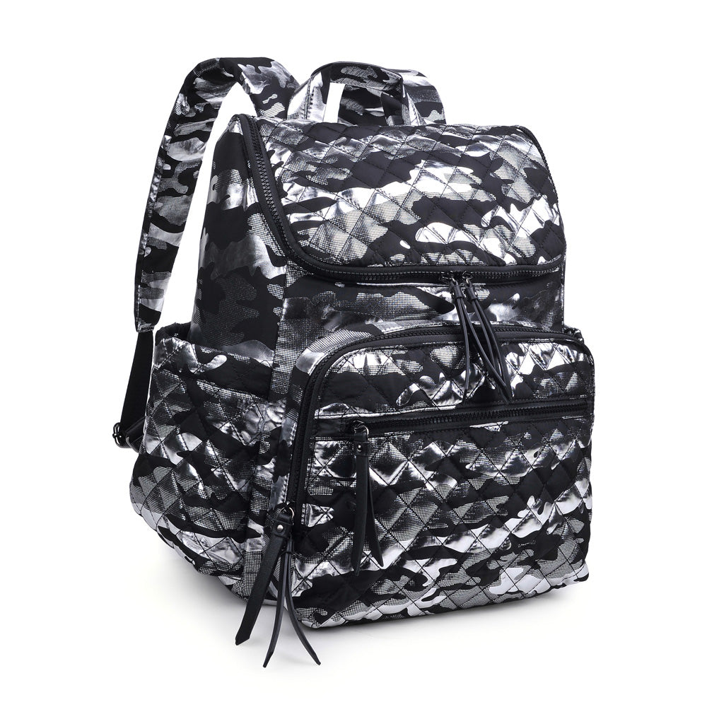 Product Image of Sol and Selene Destination Backpack 841764104395 View 6 | Silver Metallic Camo