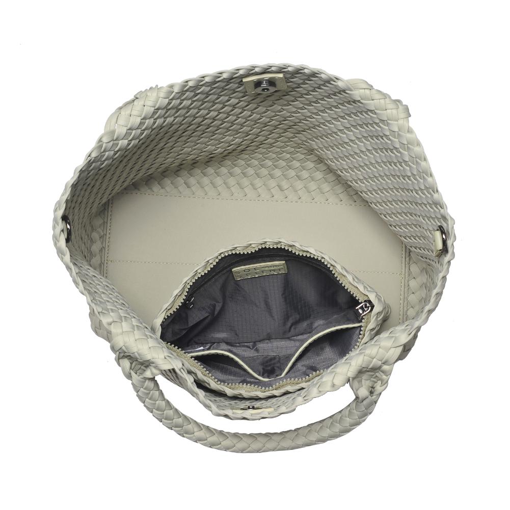 Woman wearing Sage Sol and Selene Sky's The Limit - Medium Tote 841764108867 View 9 | Sage