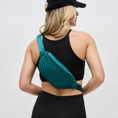 Woman wearing Forest Sol and Selene Aim High Belt Bag 841764108157 View 1 | Forest