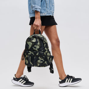 Woman wearing Camo Sol and Selene Motivator - Small Backpack 841764104128 View 1 | Camo