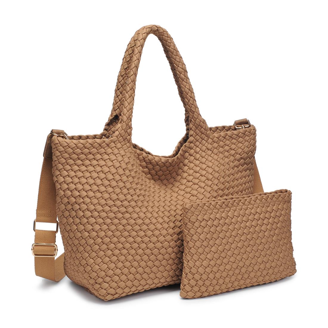 Product Image of Sol and Selene Sky's The Limit - Medium Laced Up Eco-Edition Tote 841764111621 View 6 | Nude