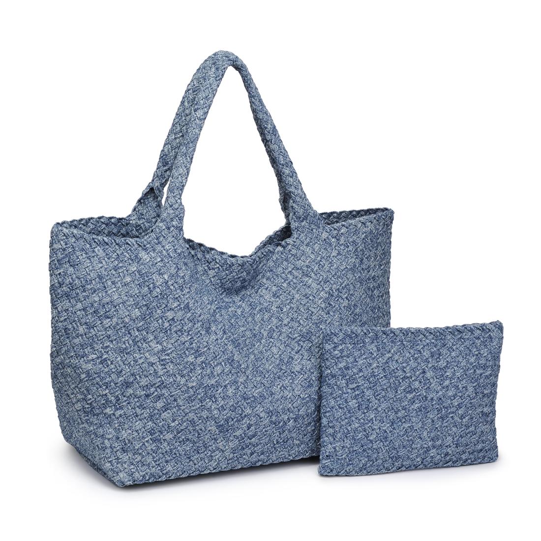 Product Image of Sol and Selene Sky's The Limit - Large Denim Tote 841764111348 View 6 | Denim