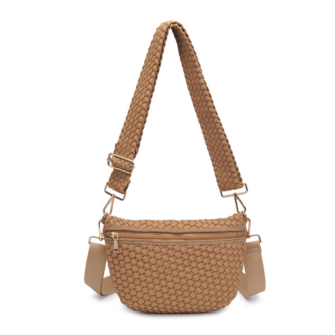 Product Image of Sol and Selene Ethereal - Woven Laced Up Eco-Edition Crossbody 841764111546 View 5 | Nude