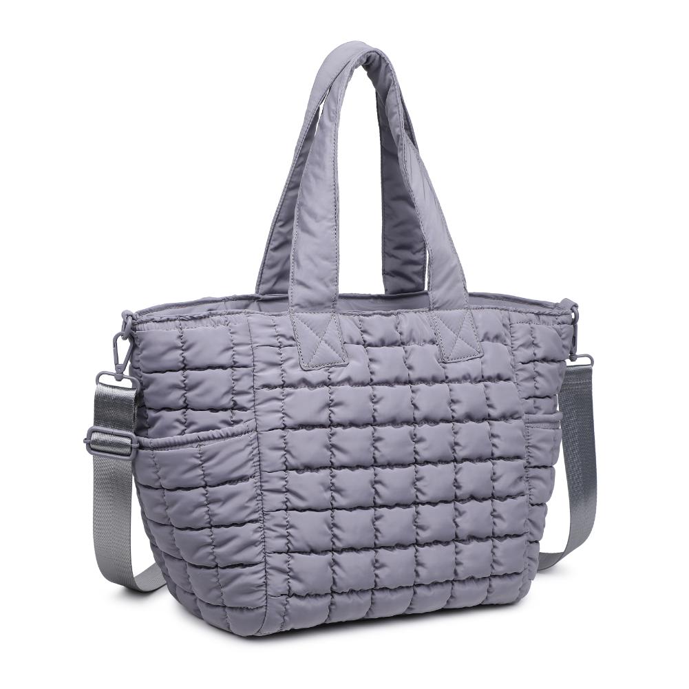 Woman wearing Grey Sol and Selene Dreamer Tote 841764109475 View 6 | Grey