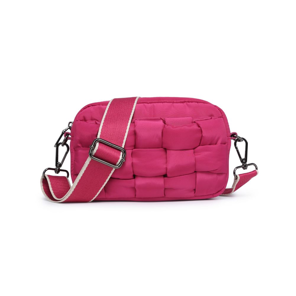 Sol and Selene Inspiration - Woven Nylon Crossbody 841764107600 View 5 | Magenta