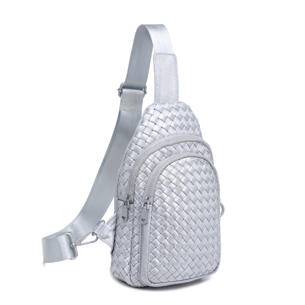 Product Image of Sol and Selene Beyond The Horizon - Woven Neoprene Sling Backpack 841764109093 View 6 | Silver