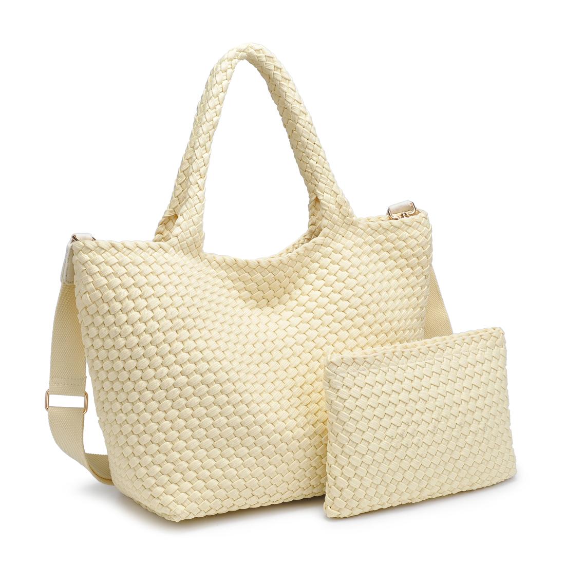 Product Image of Sol and Selene Sky's The Limit - Medium Laced Up Eco-Edition Tote 841764111607 View 6 | Butter