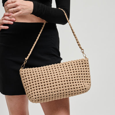 Woman wearing Nude Sol and Selene Eclipse Shoulder Bag 841764112963 View 1 | Nude
