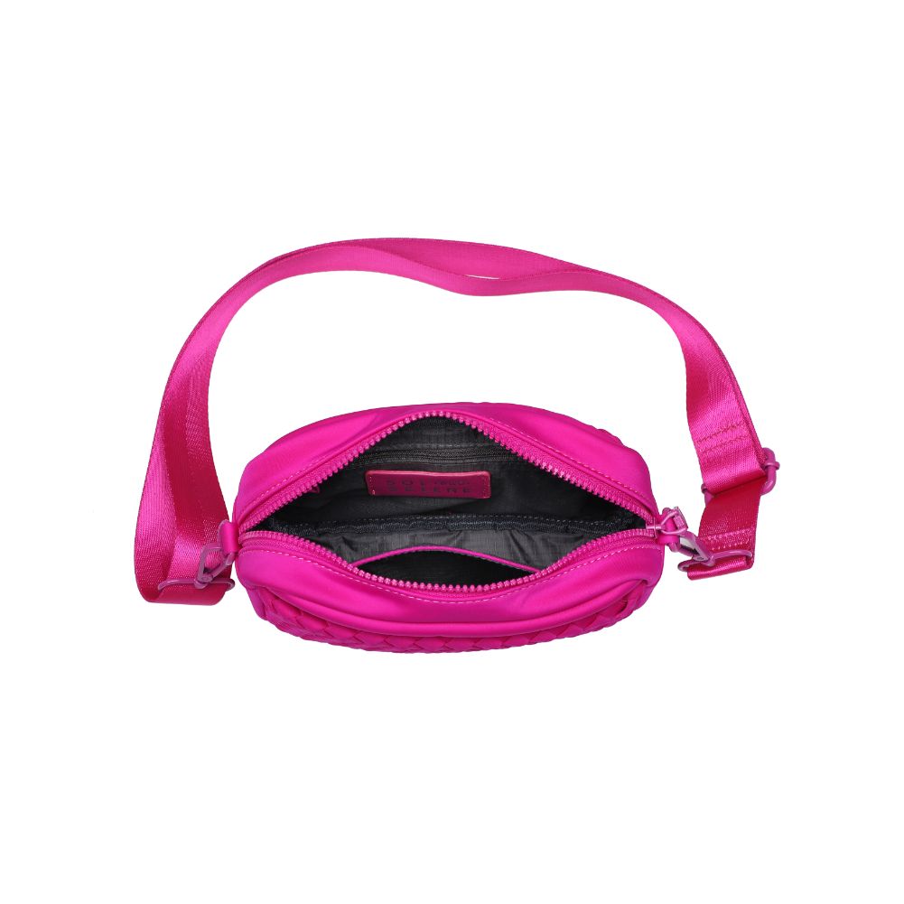 Product Image of Sol and Selene Inspiration - Woven Neoprene Crossbody 841764108331 View 8 | Fuchsia