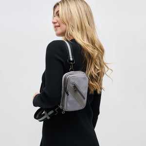 Woman wearing Grey Sol and Selene Accolade Sling Backpack 841764108263 View 2 | Grey