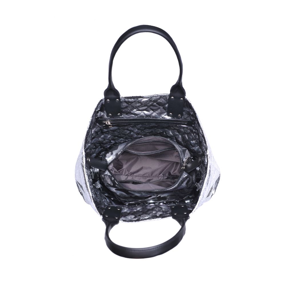 Sol and Selene It Girl Tote 841764105071 View 8 | Black Metallic