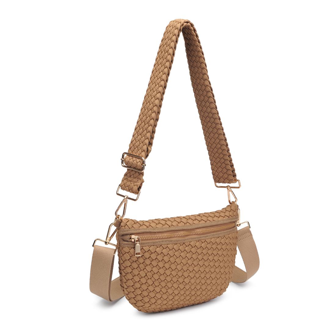 Product Image of Sol and Selene Ethereal - Woven Laced Up Eco-Edition Crossbody 841764111546 View 6 | Nude