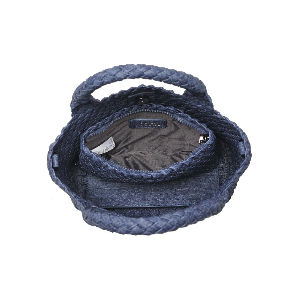 Woman wearing Dark Denim Sol and Selene Sky's The Limit - Small Crossbody 841764110327 View 9 | Dark Denim