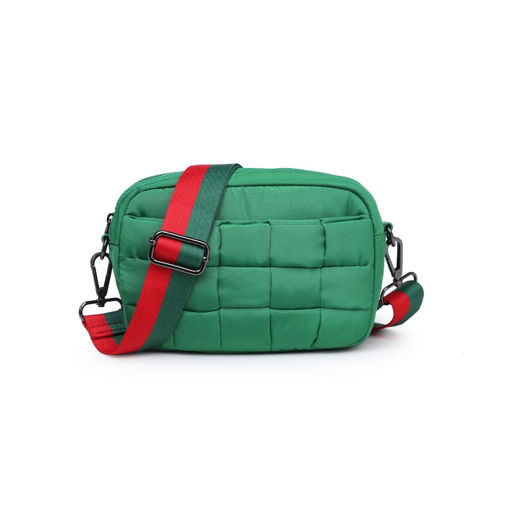 Sol and Selene Inspiration - Woven Nylon Crossbody 841764107891 View 5 | Kelly Green