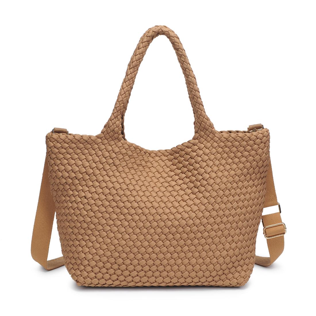 Product Image of Sol and Selene Sky's The Limit - Medium Laced Up Eco-Edition Tote 841764111621 View 7 | Nude