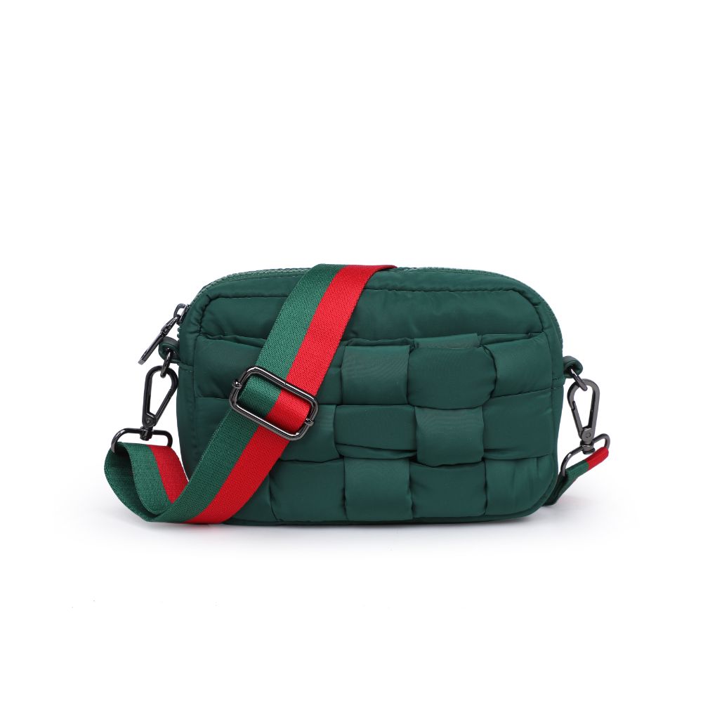 Sol and Selene Inspiration - Woven Nylon Crossbody 841764107617 View 5 | Emerald