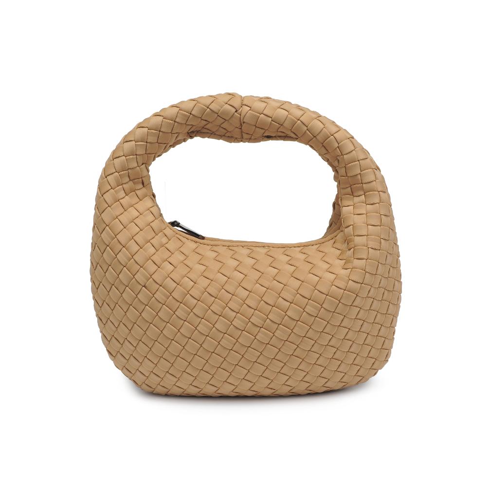 Woman wearing Nude Sol and Selene Dare to Dream - Small Woven Neoprene Clutch 841764111119 View 5 | Nude