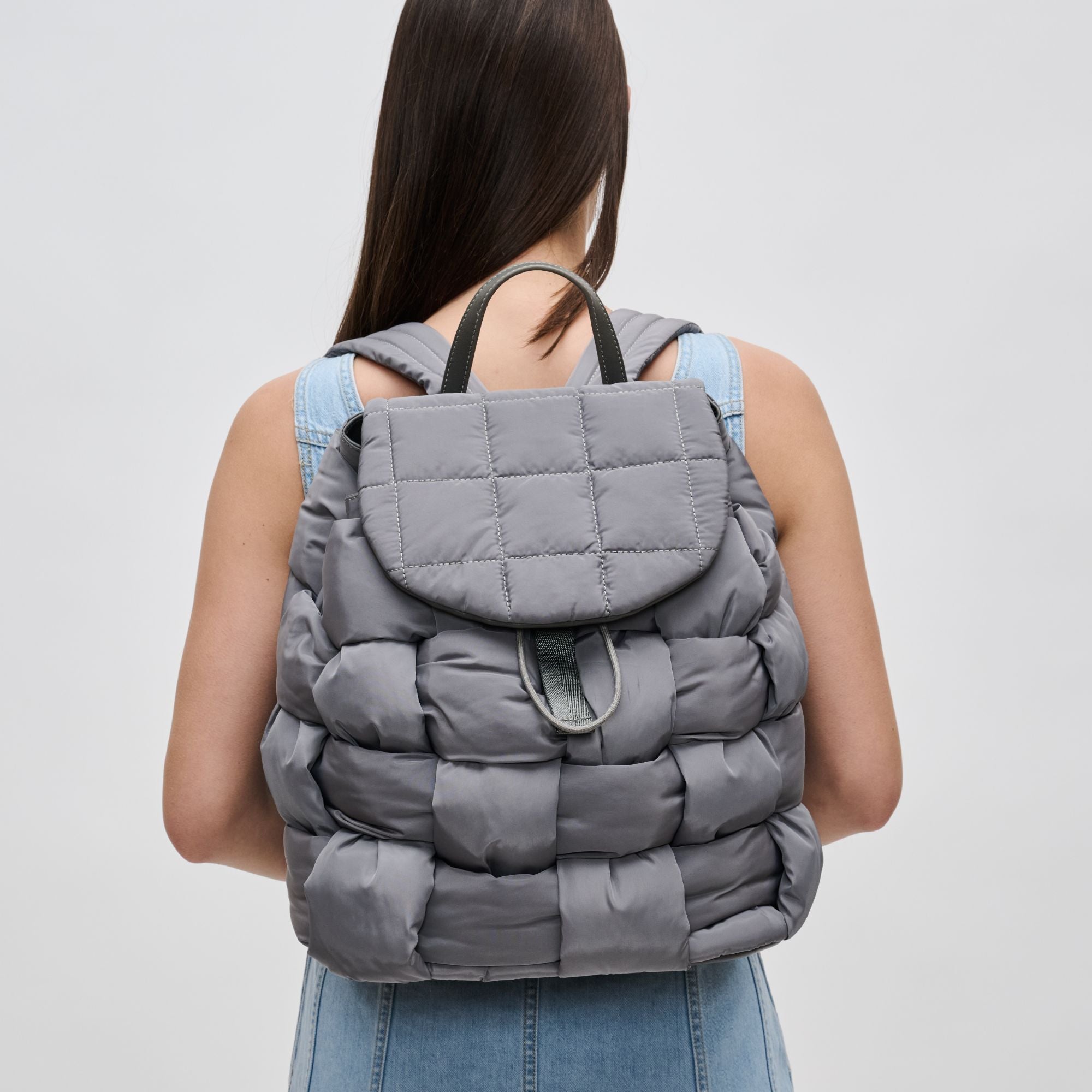 Woman wearing Black Sol and Selene Perception Backpack 841764107730 View 1 | Black