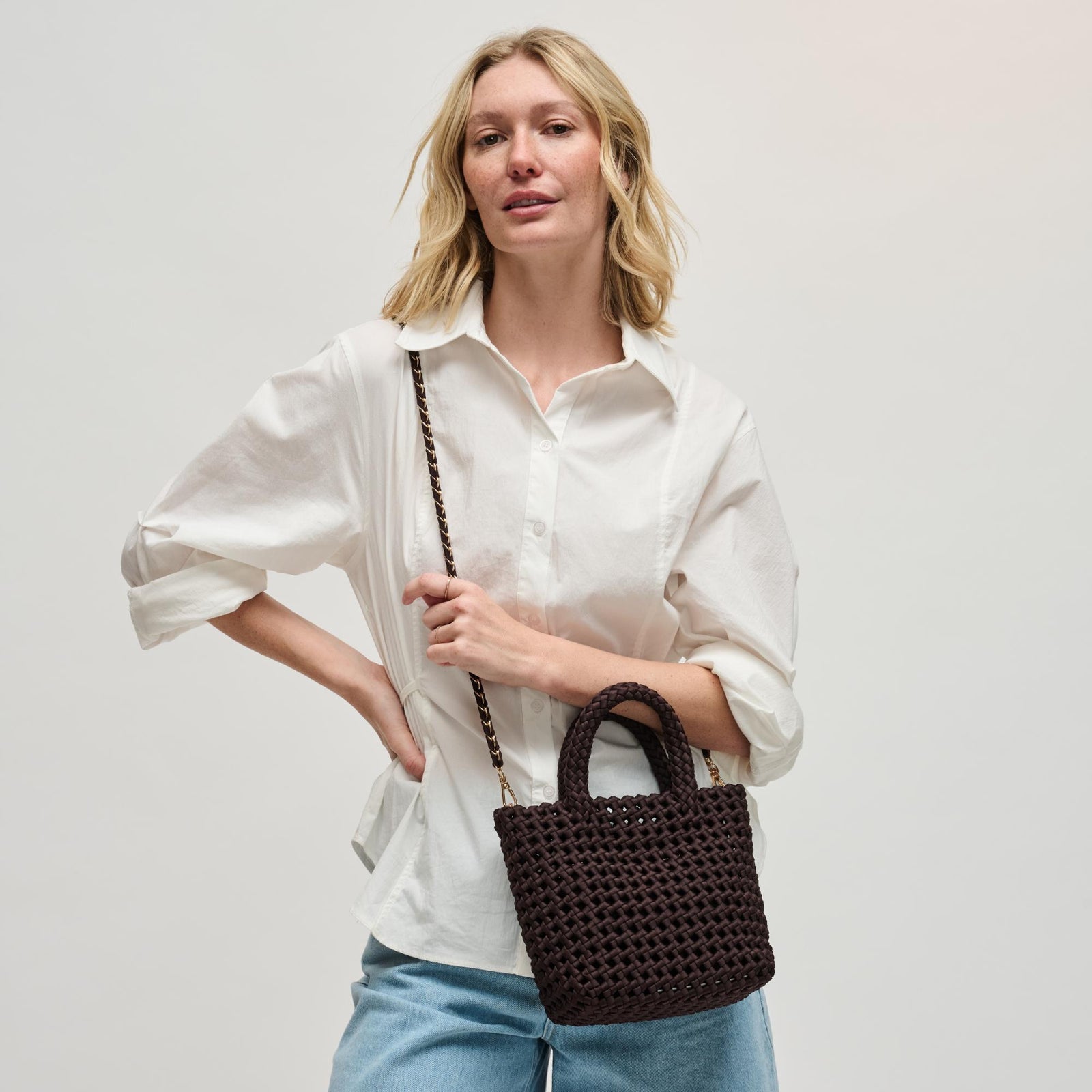 Product Image of Sol and Selene Ambrosia Small Crossbody 841764112949 View 1 | Nude