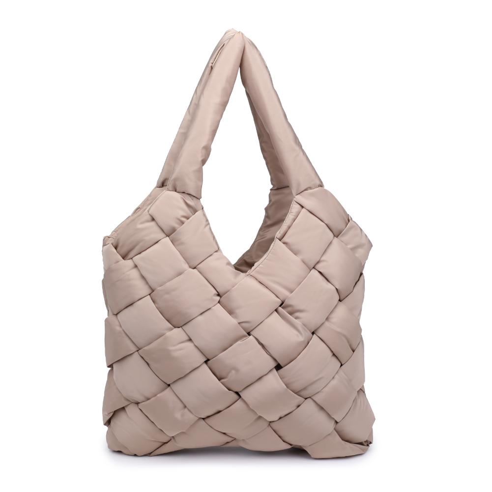 Woman wearing Nude Sol and Selene Illumine Tote 841764110815 View 5 | Nude
