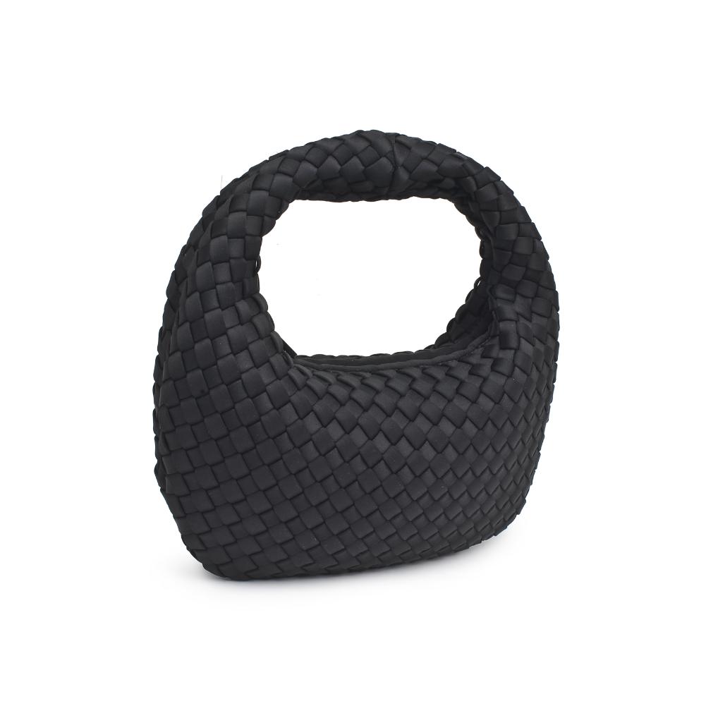 Woman wearing Black Sol and Selene Dare to Dream - Small Woven Neoprene Clutch 841764111072 View 6 | Black