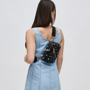 Woman wearing Black Star Sol and Selene Accolade Sling Backpack 841764107273 View 3 | Black Star