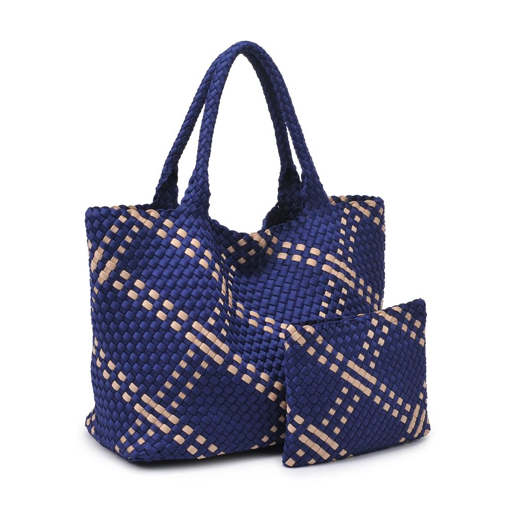 Product Image of Sol and Selene Sky's The Limit - Large Tote 841764110259 View 6 | Navy Nude