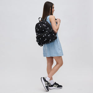 Woman wearing Black Star Sol and Selene Motivator - Medium Backpack 841764103138 View 3 | Black Star