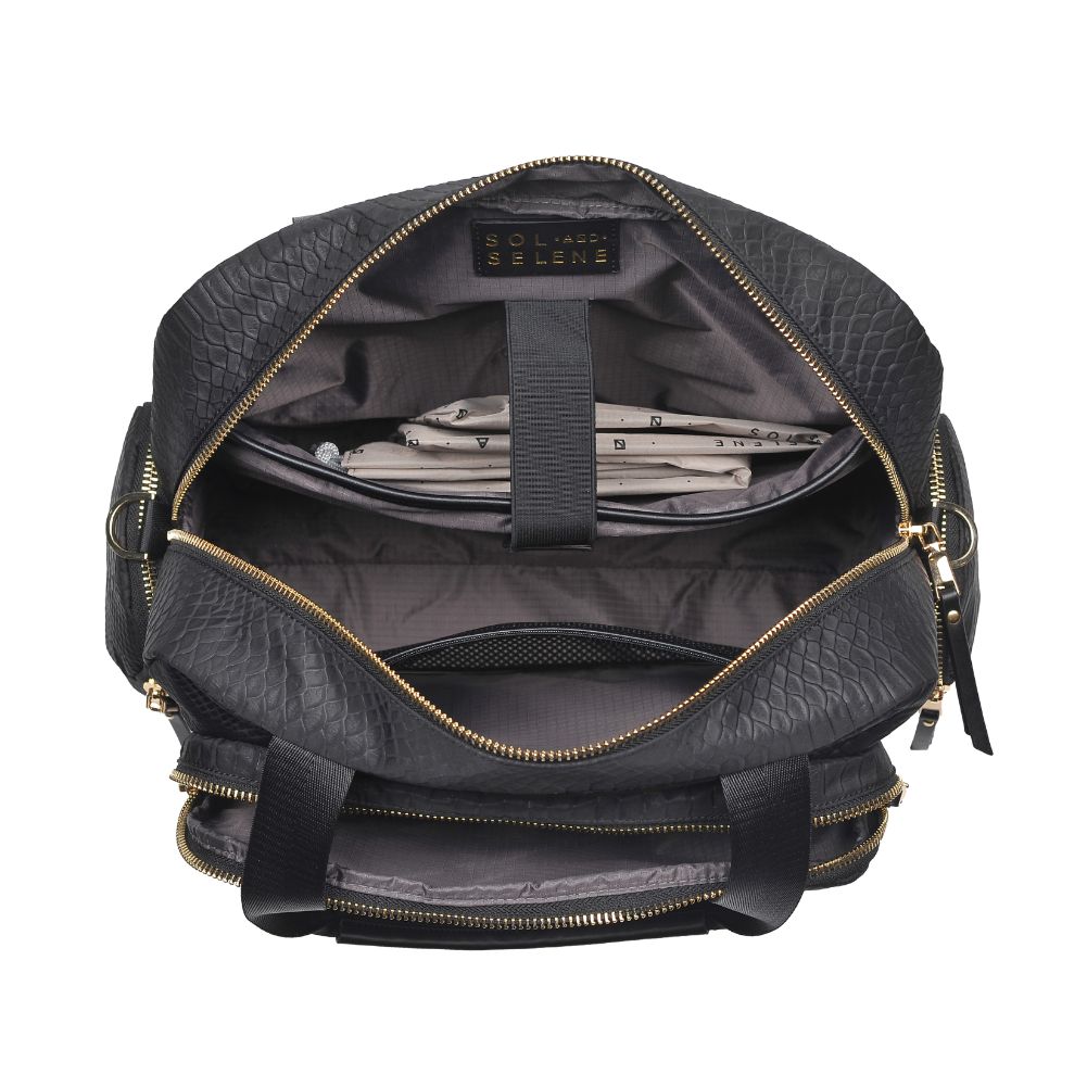 Product Image of Sol and Selene Streetside Satchel 841764105347 View 8 | Black Snake