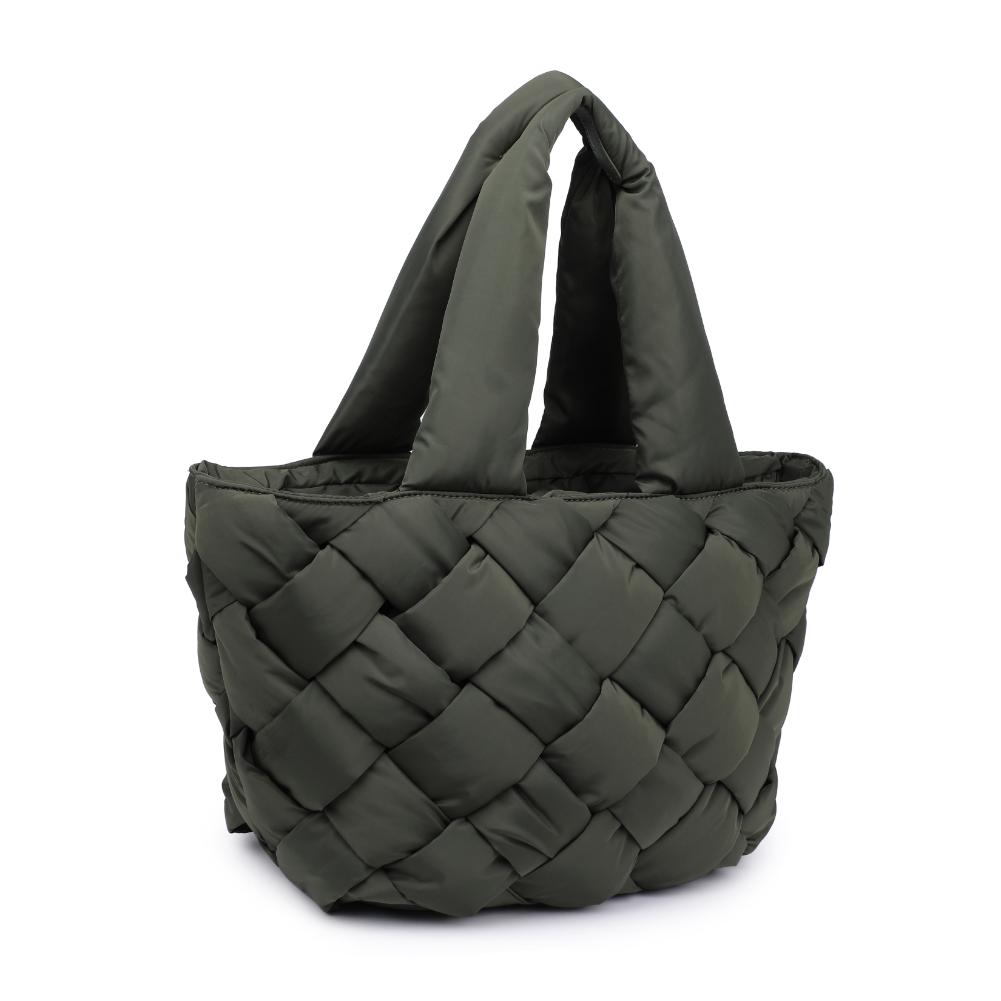 Woman wearing Olive Sol and Selene Intuition East West Tote 841764110525 View 6 | Olive