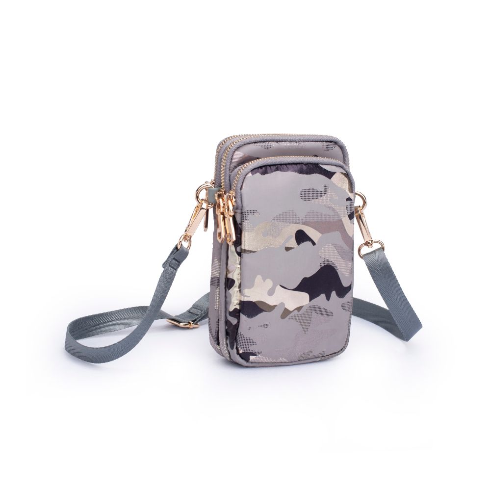Sol and Selene Divide & Conquer Crossbody 841764105439 View 6 | Seafoam Metallic Camo