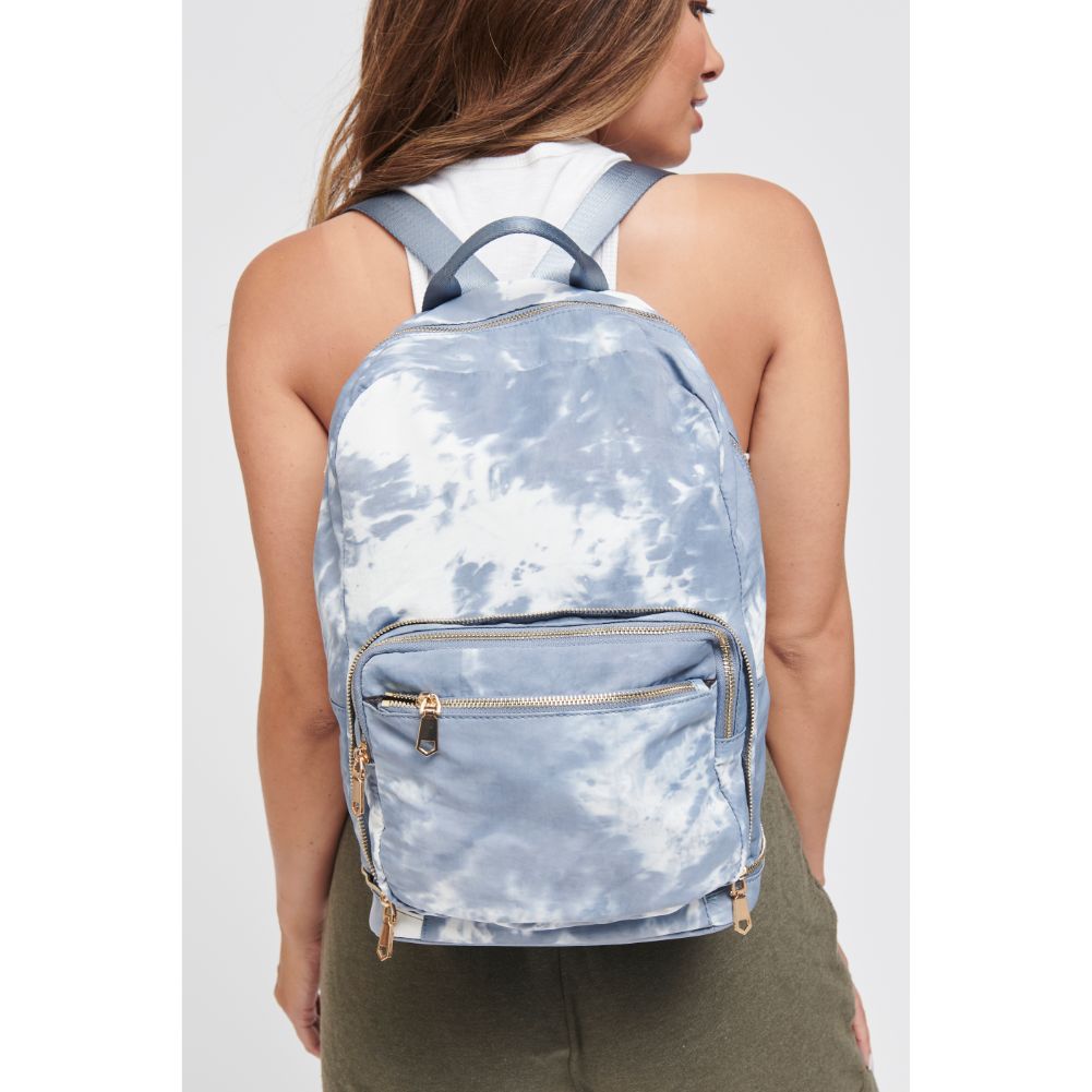 Woman wearing Cloud Grey Sol and Selene Second Chance Backpack 841764105750 View 2 | Cloud Grey