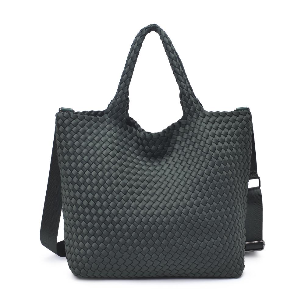 Woman wearing Olive Sol and Selene Sky's The Limit - Medium Tote 841764108843 View 5 | Olive