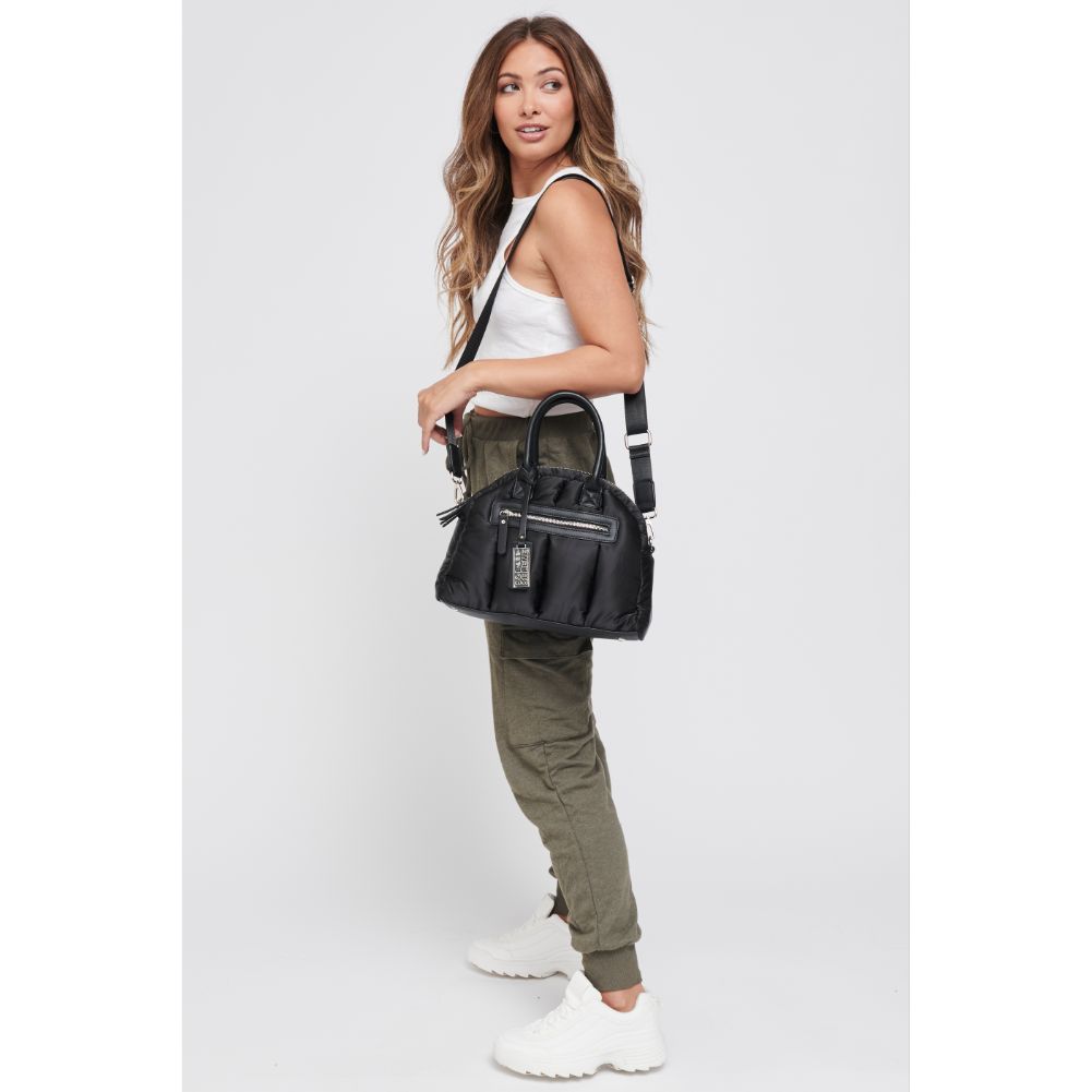 Woman wearing Black Sol and Selene Flying High - Mini Satchel 841764101455 View 3 | Black