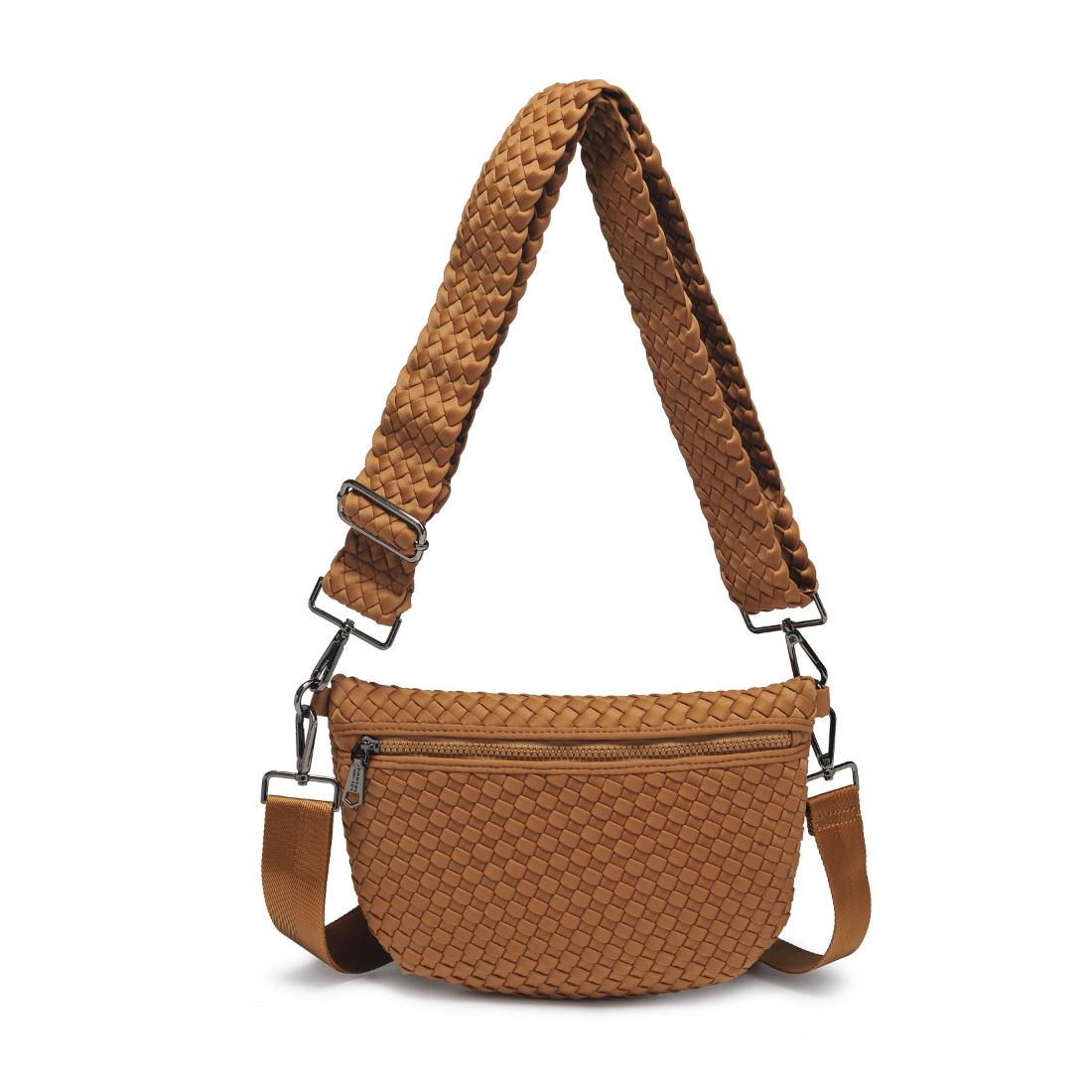 Woman wearing Sand Sol and Selene Ethereal - Woven Neoprene Crossbody 841764111959 View 5 | Sand