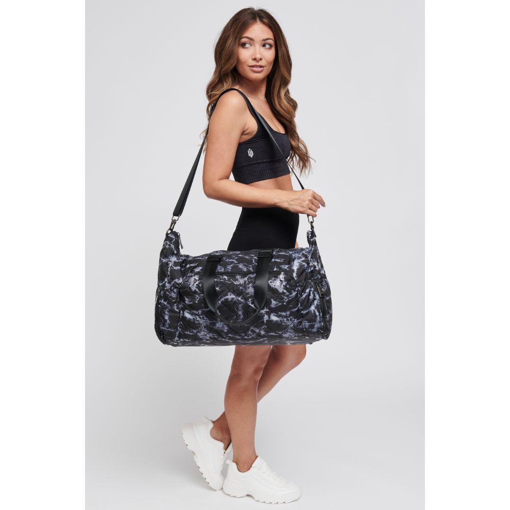 Woman wearing Black Cloud Sol and Selene High Hopes Duffel 841764105989 View 2 | Black Cloud