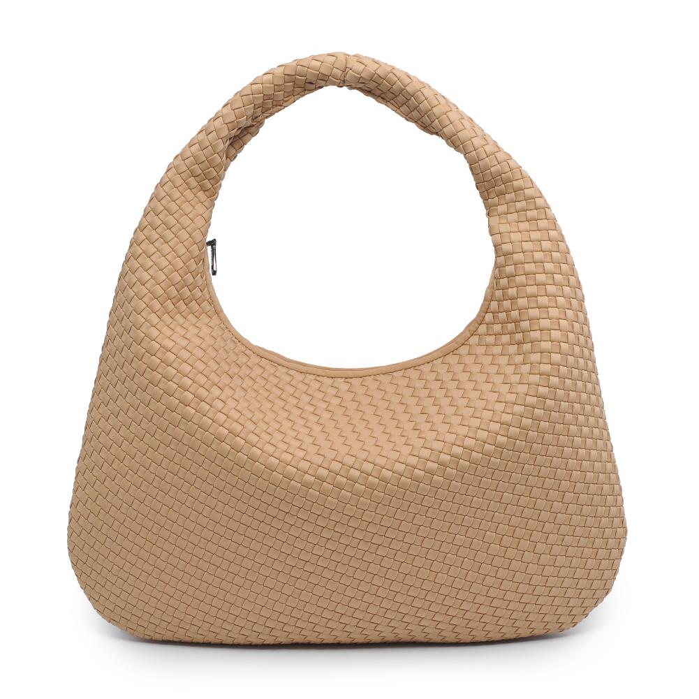 Sol and Selene Dare to Dream - Large Woven Neoprene Hobo 841764110945 View 5 | Nude