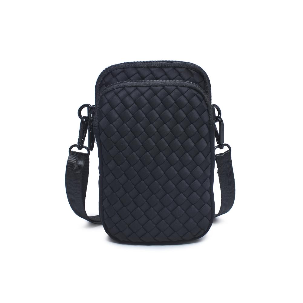 Woman wearing Black Sol and Selene Divide & Conquer - Woven Neoprene Crossbody 841764108706 View 5 | Black