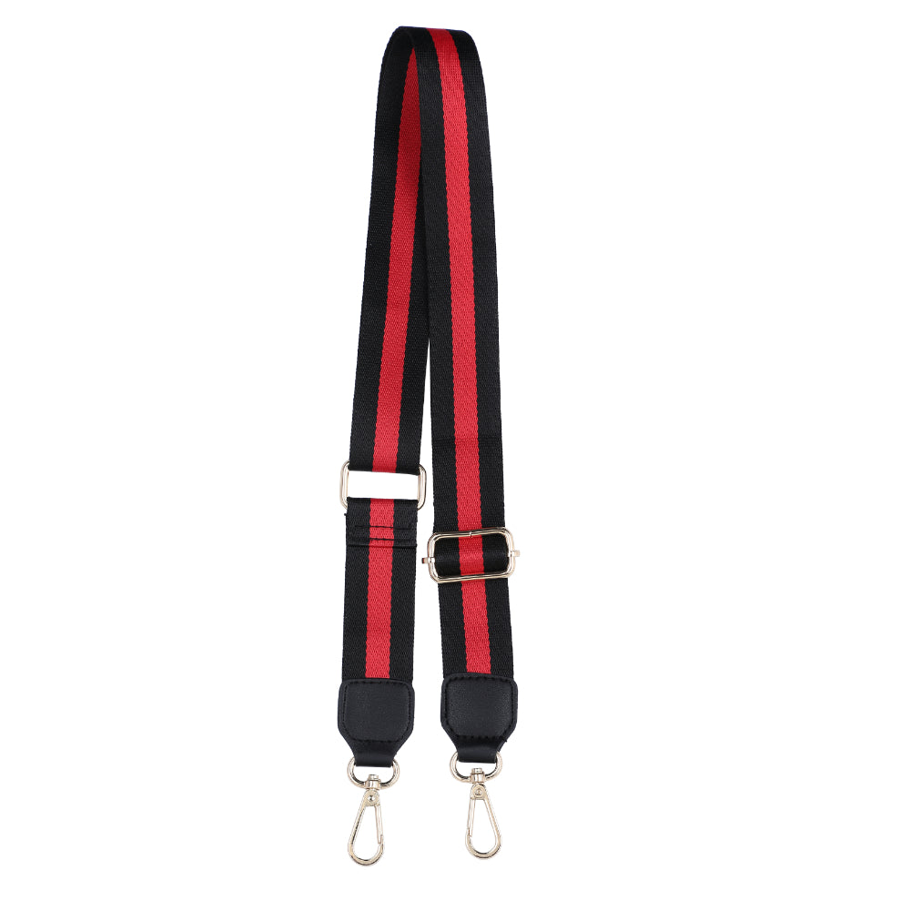 Sol and Selene Adjustable Shoulder Crossbody Strap Shoulder Strap 841764106207 View 7 | Black Red Black