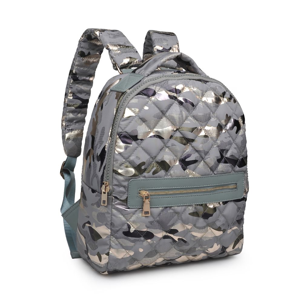 Sol and Selene All Star Backpack 841764105170 View 6 | Seafoam Metallic Camo