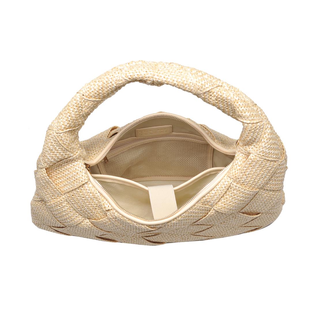 Product Image of Sol and Selene Dare to Dream - Large Woven Straw Hobo 841764111652 View 8 | Cream