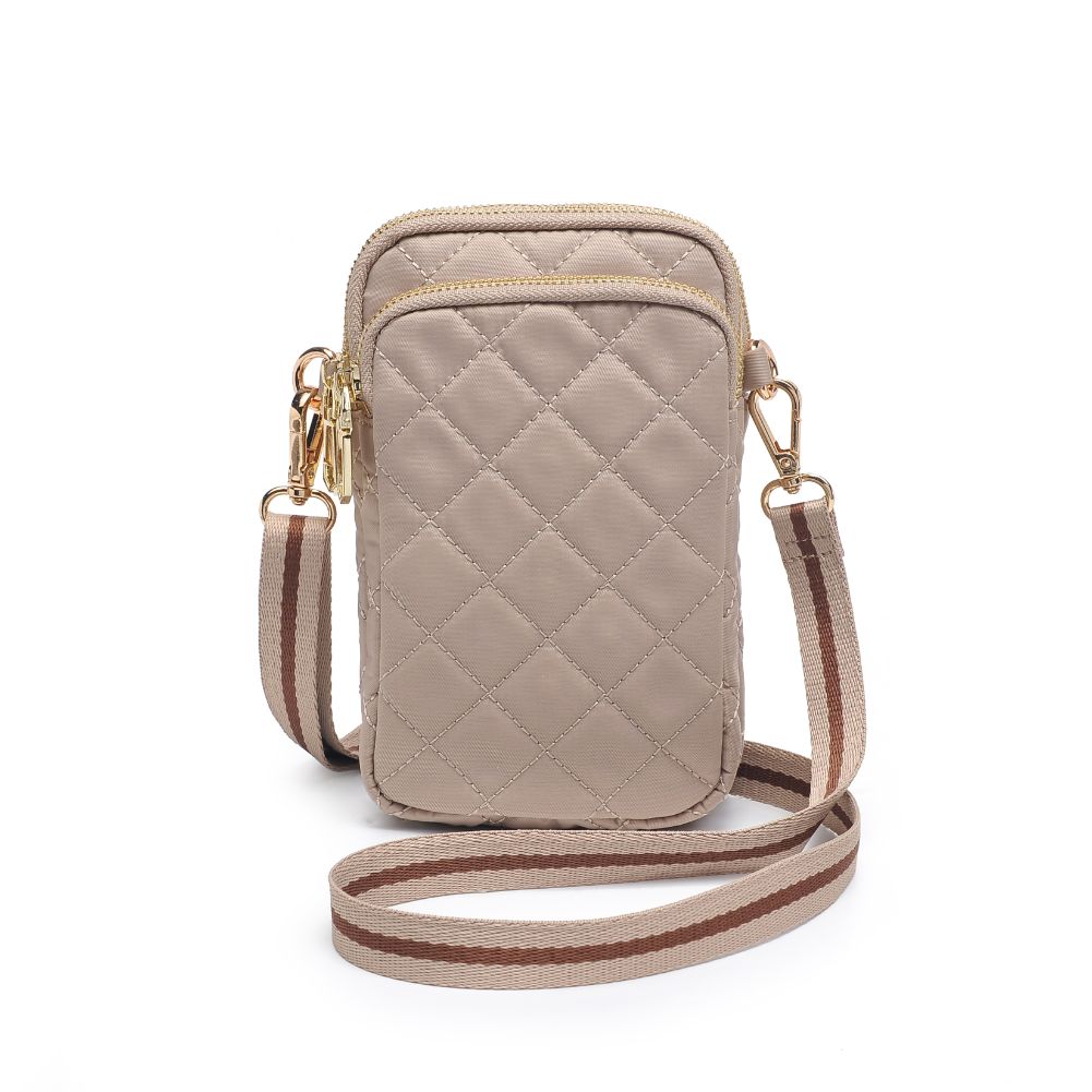 Woman wearing Nude Sol and Selene Divide & Conquer - Quilted Crossbody 841764107464 View 5 | Nude
