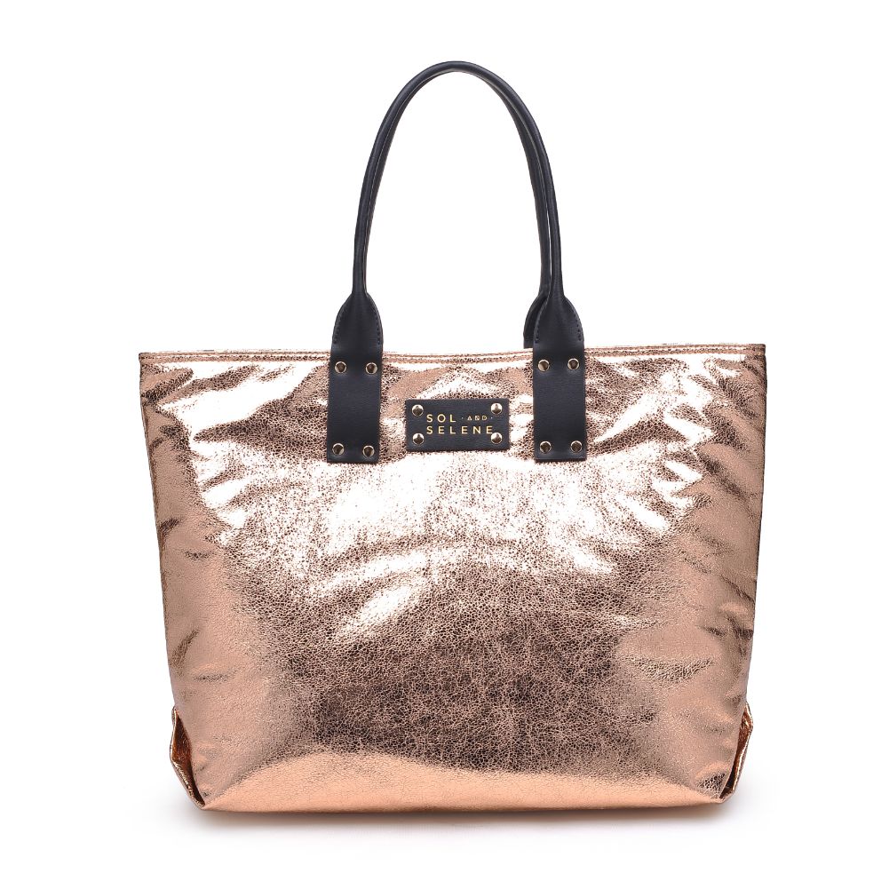 Sol and Selene It Girl Tote 841764105088 View 5 | Rose Gold Metallic
