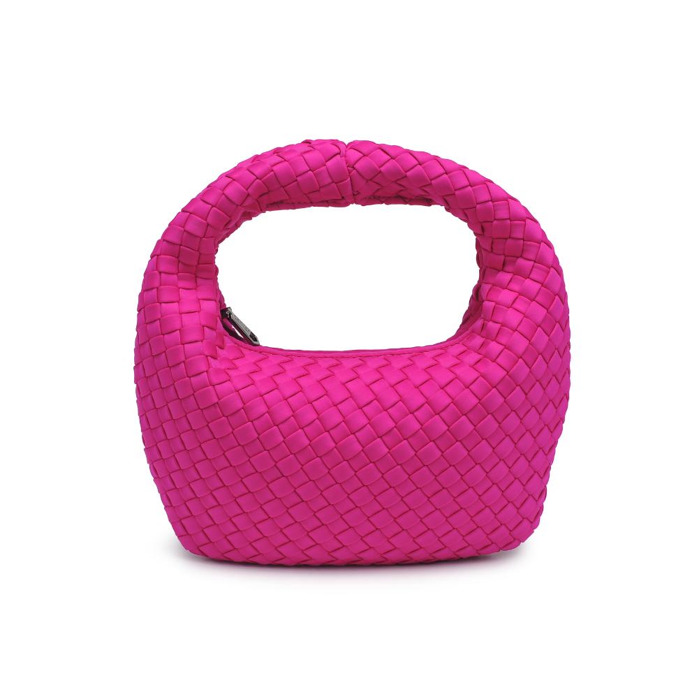 Woman wearing Fuchsia Sol and Selene Dare to Dream - Small Woven Neoprene Clutch 841764111102 View 5 | Fuchsia