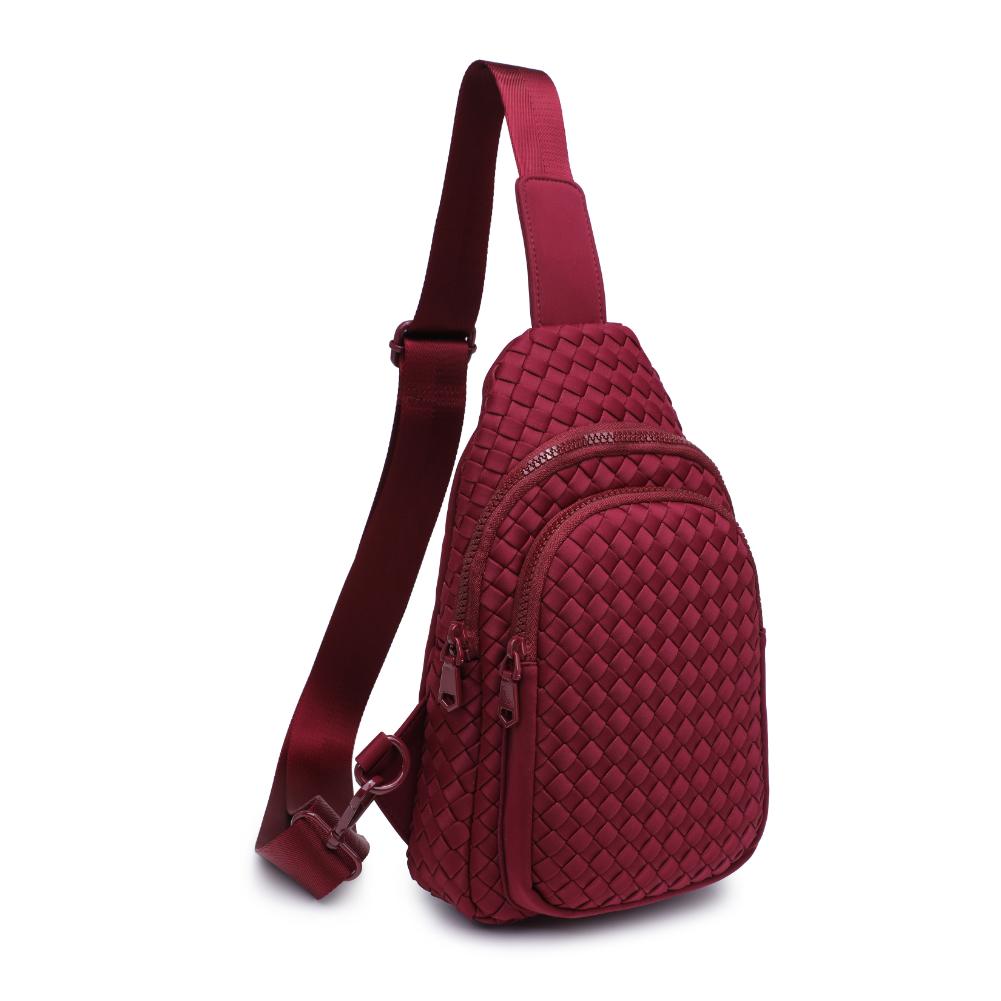 Product Image of Sol and Selene Beyond The Horizon - Woven Neoprene Sling Backpack 841764110457 View 6 | Wine