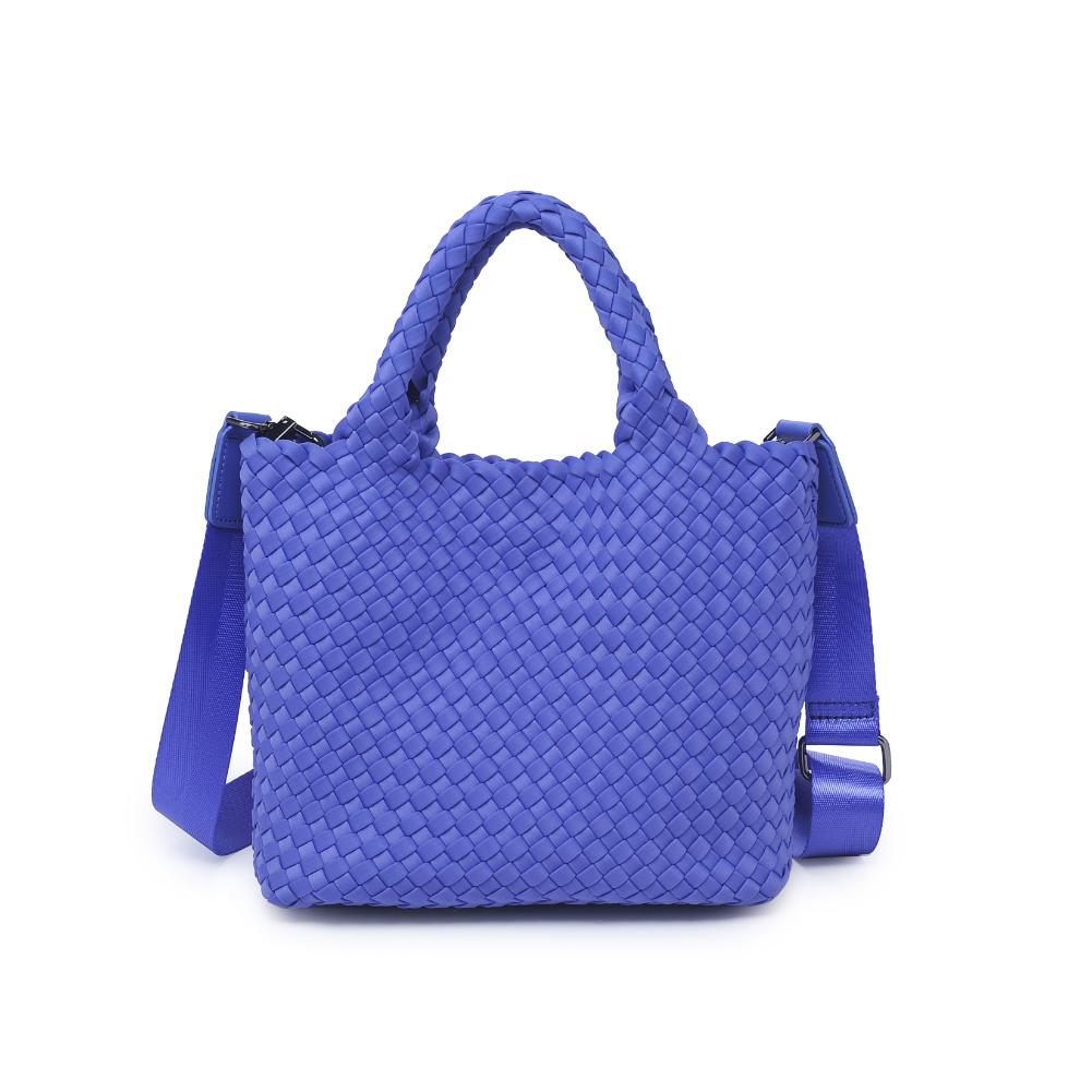 Woman wearing Periwinkle Sol and Selene Sky's The Limit - Small Crossbody 841764108997 View 5 | Periwinkle