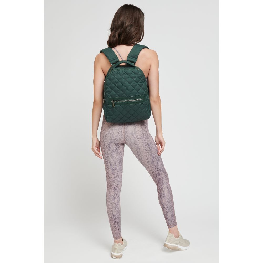 Woman wearing Forest Sol and Selene All Star Backpack 841764105521 View 3 | Forest